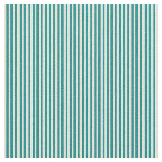 濃いシアンとビスク色の線 ファブリック (クローズアップ)