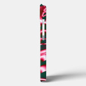 濃いシアンの抽象芸術テープの赤いピンクの色合い Case-Mate iPhoneケース (裏面 / 左)