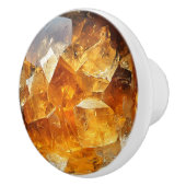 濃いシトリン地殻パターン セラミックノブ (右)