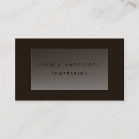 濃いシモダンック透明ガラスプロフェッショナル 名刺 (正面)