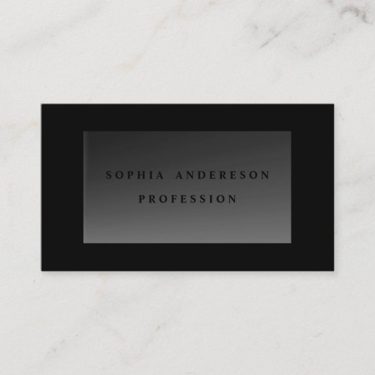 濃いシモダンック透明ガラスプロフェッショナル 名刺 (正面)