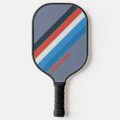 濃いストライプのヴィンテージ ピックルボールラケット (裏面)