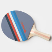 濃いストライプのヴィンテージ 卓球ラケット (横)