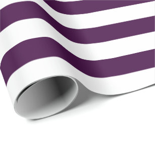 濃いストライプ紫の白い色   DIYカラー ラッピングペーパー