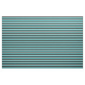 濃いターコイズ、白と黒のパターン ファブリック (ファットクウォーター)