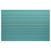 濃いターコイズ、黒、白のパターン ファブリック (ヤード)