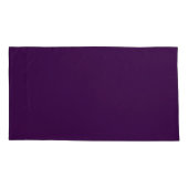 濃いダークパープル 枕カバー (裏面-左)