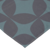 濃いティール（緑がかった色）ブルーシンプルのジオメトリパターン テーブルクロス (アングル)