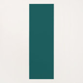 濃いティール（緑がかった色）無地の色 ヨガマット (裏面)