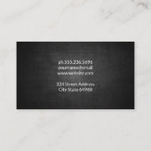 濃いテクスチャの背景 名刺 (裏面)