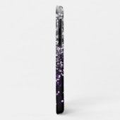 濃いナイトパープルブラックシルバーグリッター#1 #shiny Case-Mate iPhoneケース (裏面/左)
