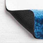 濃いネイビーブルーの水色ミニマル マウスパッド (コーナー)