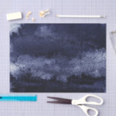 濃いネイビーブルーの水色 薄葉紙 (クラフト)