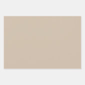 濃いバニラカ無地のラー ラッピングペーパーシート (正面3)