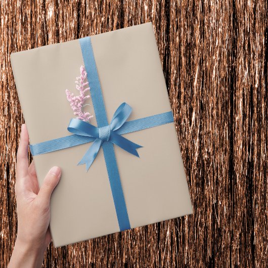 濃いバニラカ無地のラー ラッピングペーパー