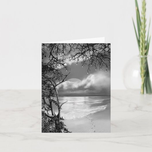 濃いビーチ カード (正面)