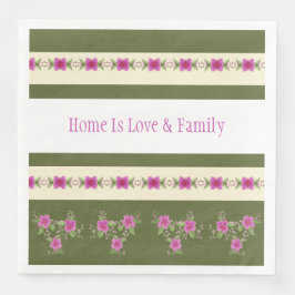 濃いピンクとオリーブグリーン