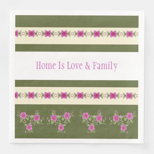 濃いピンクとオリーブグリーン (正面)