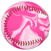 濃いピンクと白 ソフトボール (正面左)