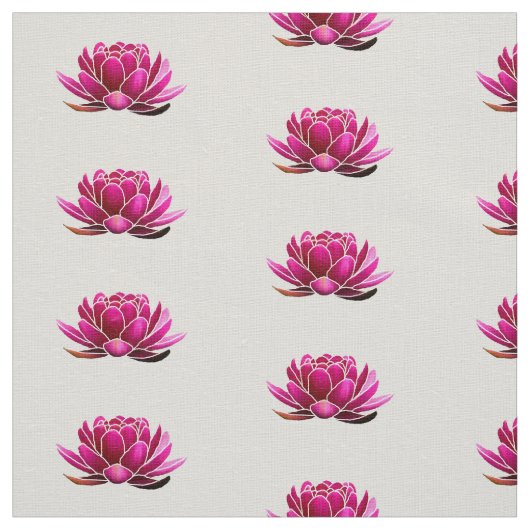 濃いピンクのはすの花 ファブリック (見本)