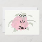 濃いピンクのハイビスカス セーブザデート (裏面)