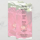 濃いピンクのハイビスカス メニュー (正面/裏面)