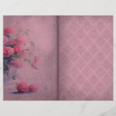 濃いピンクのフローラ履歴ページ (裏面)