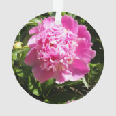 濃いピンクの牡丹 オーナメント (裏面)