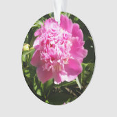 濃いピンクの牡丹 オーナメント (正面)