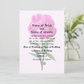 濃いピンクの牡丹 招待状 (スタンド正面)