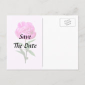 濃いピンクの牡丹 案内ポストカード (裏面)