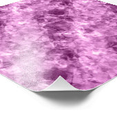 濃いピンクの皺になったテクスチャ フォトプリント (角)