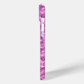 濃いピンクの皺になったテクスチャ Case-Mate iPhoneケース (裏面 / 左)