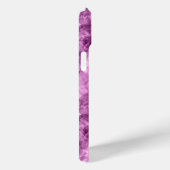 濃いピンクの皺になったテクスチャ Case-Mate iPhoneケース (裏面 / 右)