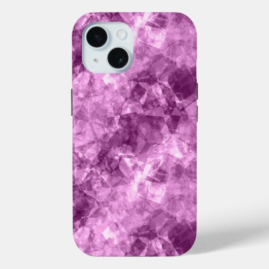 濃いピンクの皺になったテクスチャ Case-Mate iPhoneケース (裏面)