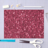濃いピンクの赤いマゼンダフェイクのきらめきグリッター 薄葉紙 (クラフト)