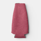 濃いピンクの  シワのある 渦巻き模様 ボトルクーラー (正面)