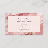 濃いピンク絵を描の名刺 名刺 (裏面)