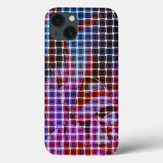 濃いピンク、スタイル、紫の色合いのバスケット薄紫 Case-Mate iPhoneケース (裏面)