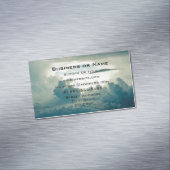 濃いフワフワ雲の空中表示 マグネット名刺 (インサイチュ)