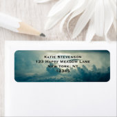 濃いフワフワ雲の空中表示 ラベル (インサイチュ)