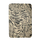 濃いベージュのトーンでツイスト、鏡 バスマット (正面縦)