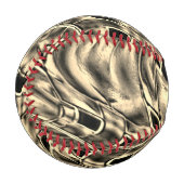 濃いベージュのトーンでツイスト、鏡 野球ボール (正面左)