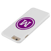 濃いマゼンタとホワイトサークルモノグラム Case-Mate iPhoneケース (底面)