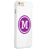 濃いマゼンタとホワイトサークルモノグラム Case-Mate iPhoneケース (裏面/右)