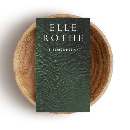 濃いミニマル緑のトカゲのスキンデザイナー 名刺