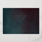 濃いムーディはっきりしたフローラ金ゴールド保存日付 箔招待状 (裏面)