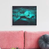 濃いムーディスティングネットル自然写真 キャンバスプリント (インサイチュ (リビング))