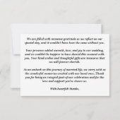 濃いムーディノワールエレガントバーガンディ牡丹 サンキューカード (裏面)