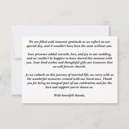 濃いムーディノワールエレガントバーガンディ牡丹 サンキューカード (裏面)